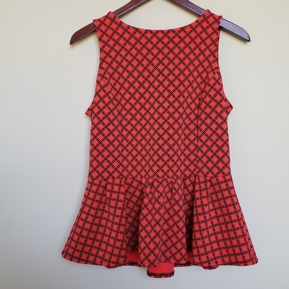 WORTHINGTON Red Peplum Blouse